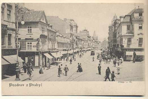 Dopisnice. Pohlednice. Místopis Čechy. Dlouhá adresa. /Pragensie/