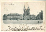 Korespondenční lístek. Dopisnice. Pohlednice. Místopis Čechy. Dlouhá adresa. /Pragensie/