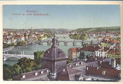 1916. Dopisnice. Pohlednice. Místopis Čechy. /Pragensie/