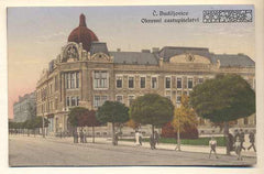 Č. BUDĚJOVICE - OKRESNÍ ZASTUPITELSTVÍ.  - Dopisnice. Pohlednice. Místopis Čechy.