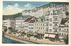 KARLSBAD - KREUZSTRASSE. - Pohlednice. Dopisnice. Místopis Čechy. Karlovy Vary.
