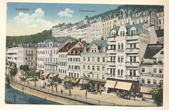 KARLSBAD - KREUZSTRASSE. - Pohlednice. Dopisnice. Místopis Čechy. Karlovy Vary.