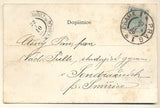 PRAHA - MOST CÍSAŘE FRANTIŠKA JOSEFA. - 1900. Pohlednice. Dopisnice. Místopis. Čechy. Dlouhá adresa. /Pragensie/