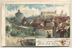 GRUSS AUS NÜRNBERG.  - 1900. Pohlednice. Dlouhá adresa. Cizina - Německo; Norimberk.