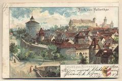 GRUSS AUS NÜRNBERG.  - 1900. Pohlednice. Dlouhá adresa. Cizina - Německo; Norimberk.