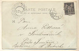 PARIS - PORTE SAINT-MARTIN. - 1900. Pohlednice. Paříž. Francie. Cizina. Dlouhá adresa.