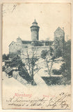 NÜRNBERG - BURG OST. - 1900. Pohlednice. Norimberk. Německo. Cizina. Dlouhá adresa.