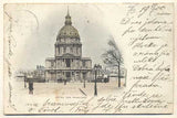 1900. Pohlednice. Paříž. Francie. Cizina. Místopis. Dlouhá adresa.