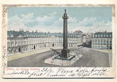 PARIS - LA COLONNE VENDÓME. - 1900. Pohlednice. Paříž. Francie. Cizina. Místopis. Dlouhá adresa.