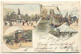 1900. Pohlednice; Paříž. Francie. Cizina. Místopis. Dlouhá adresa.