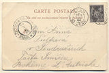 LYON - LA PLACE BELLECOUR. - 1900. Pohlednice. Lyon. Francie. Cizina. Místopis. Dlouhá adresa.