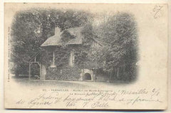 VERSAILLES - HAMEAU DE MARIE-ANTOINETTE LE BOUDOIR. - 1900. Pohlednice. Francie. Cizina. Místopis. Dlouhá adresa.