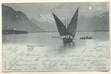 1900. Pohlednice. Švýcarsko. Lodˇ. Cizina. Místopis. Dlouhá adresa.