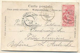 BARQUE DE LÉMAN. - 1900. Pohlednice. Švýcarsko. Lodˇ. Cizina. Místopis. Dlouhá adresa.