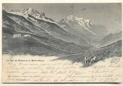 LA COL DE BALME ET LE MONT-BLANC. - 1900. Pohlednice. Francie. Cizina. Místopis. Dlouhá adresa.