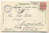 RHEINFALL. - 1900. Pohlednice. Švýcarsko. Cizina. Místopis. Dlouhá adresa.