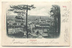 WELS. - 1900. Pohlednice. Rakousko. Cizina. Místopis. Dlouhá adresa.