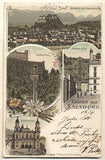 GRUSS AUS SALZBURG. - 1900. Pohlednice. Rakousko. Cizina. Místopis. Dlouhá adresa.