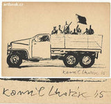 1945. Pohlednice; sign. perem; vydala Mladá fronta.