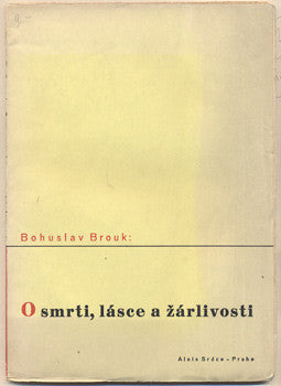 1936. Obálka KAREL TEIGE. Úmyslná smrt. (Pendant k sociologickým studiím o tak zvané sebevraždě). 