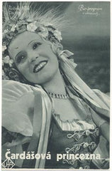 ČARDÁŠOVÁ PRINCEZNA. - 1934. Bio-program v obrazech; č. 191. /film/program/