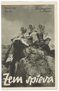 1933. Bio-program v obrazech; č. 80. Fotografie KAREL PLICKA. /film/program/