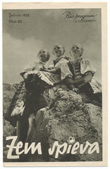 ZEM SPIEVA. - 1933. Bio-program v obrazech; č. 80. Fotografie KAREL PLICKA. /film/program/