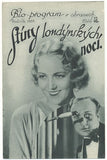 STÍNY LONDÝNSKÝCH NOCÍ. - 1933. Bio-program v obrazech; č. 15. /film/program/