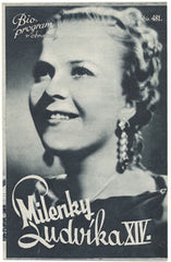 MILENKY LUDVÍKA XIV. - 1937. Bio-program v obrazech; č. 481. /film/program/