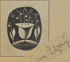 JAMMES; FRANCIS: KLÁRA D'ELLÉBEUSE. - 1925. Aventinum. Podpis Zrzavý. Výzdoba JAN ZRZAVÝ. Úprava V. H. BRUNNER.