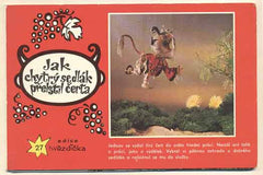 Lesáková - JAK CHYTRÝ SEDLÁK PŘELSTIL ČERTA. - (1973). Edice Hvězdička č. 27. Výtvarnice BOŽENA LESÁKOVÁ. Foto J. ŽÁK. /Leporelo/