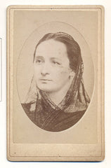 Foto - NĚMCOVÁ; BOŽENA. - 19. st. Božena Němcová; spisovatelka. J. Maloch; vizitka 108x68 /kabinetka/