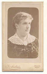 SKLENÁŘOVÁ-MALÁ; OTÝLIE. - Otýlie Sklenářová-Malá; herečka. Atelier J. Mulač; vizitka /kabinetka/