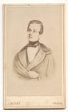 19. st. Josef Kajetán Tyl; spisovatel. Atelier J. Mulač; vizitka /kabinetka/