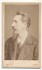 HEYDUK; ADOLF. - 19. st. Adolf Heyduk; básník. Atelier J. Mulač; vizitka /kabinetka/