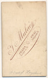 HEYDUK; ADOLF. - 19. st. Adolf Heyduk; básník. Atelier J. Mulač; vizitka /kabinetka/