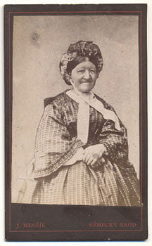 19. st. Matka K. H. Borovského.  Atelier J. Menšík; Německý brod; vizitka /kabinetka/