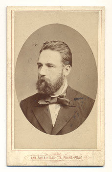 Svatopluk Čech; básník. Atelier Žák a Rachota; Praha; vizitka /kabinetka/
