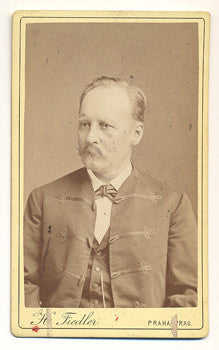 19. st. Julius Grégr; politik. Atelier H. Fiedler; vizitka /kabinetka/