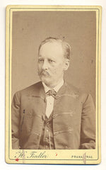 GRÉGR; JULIUS. - 19. st. Julius Grégr; politik. Atelier H. Fiedler; vizitka /kabinetka/