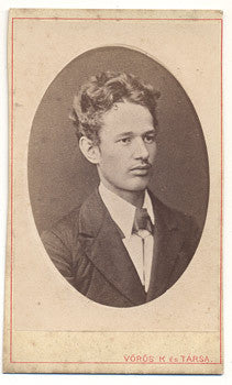 19. st. Josef Braun; spisovatel; učitel. Atelier Vörös Kés Társa. Vizitka /kabinetka/