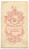 BRAUN; JOSEF. - 19. st. Josef Braun; spisovatel; učitel. Atelier Vörös Kés Társa. Vizitka /kabinetka/