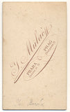 BARÁK; JOSEF. - 19. st. Josef Barák; spisovatel. Atelier J. Mulač; vizitka /kabinetka/