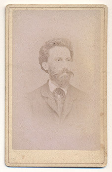19. st. Gustav Pfleger Moravský; spisovatel. Vizitka; /kabinetka/