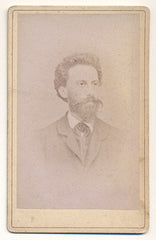 PFLEGER; GUSTAV MORAVSKÝ. - 19. st. Gustav Pfleger Moravský; spisovatel. Vizitka; /kabinetka/