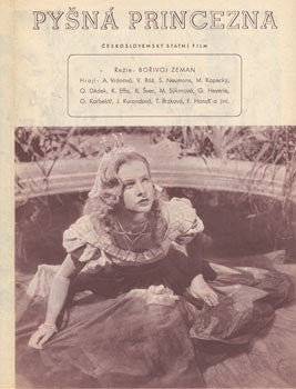 1952. Česká filmová pohádka. Režie Bořivoj Zeman. Filmový program; plakát.
