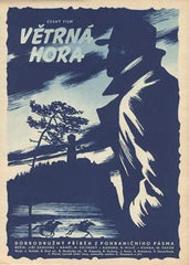 VĚTRNÁ HORA. - 1955. Český film. Režie Jiří Sequens. Filmový program; plakát.