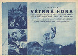 VĚTRNÁ HORA. - 1955. Český film. Režie Jiří Sequens. Filmový program; plakát.