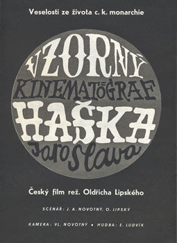 1955. Český film. Režie Oldřich Lipský. Filmový program; plakát.