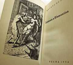 SADE; MARKÝZ DE: LEONORA A KLEMENTINA. - 1936. /erotika/